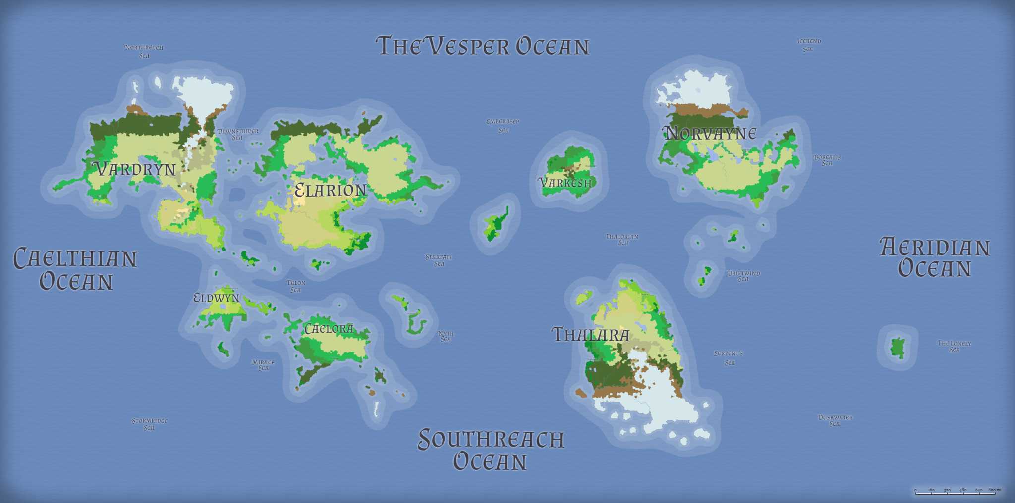 Large world map of Talos